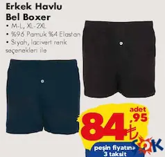 ERKEK HAVLU BEL BOXER